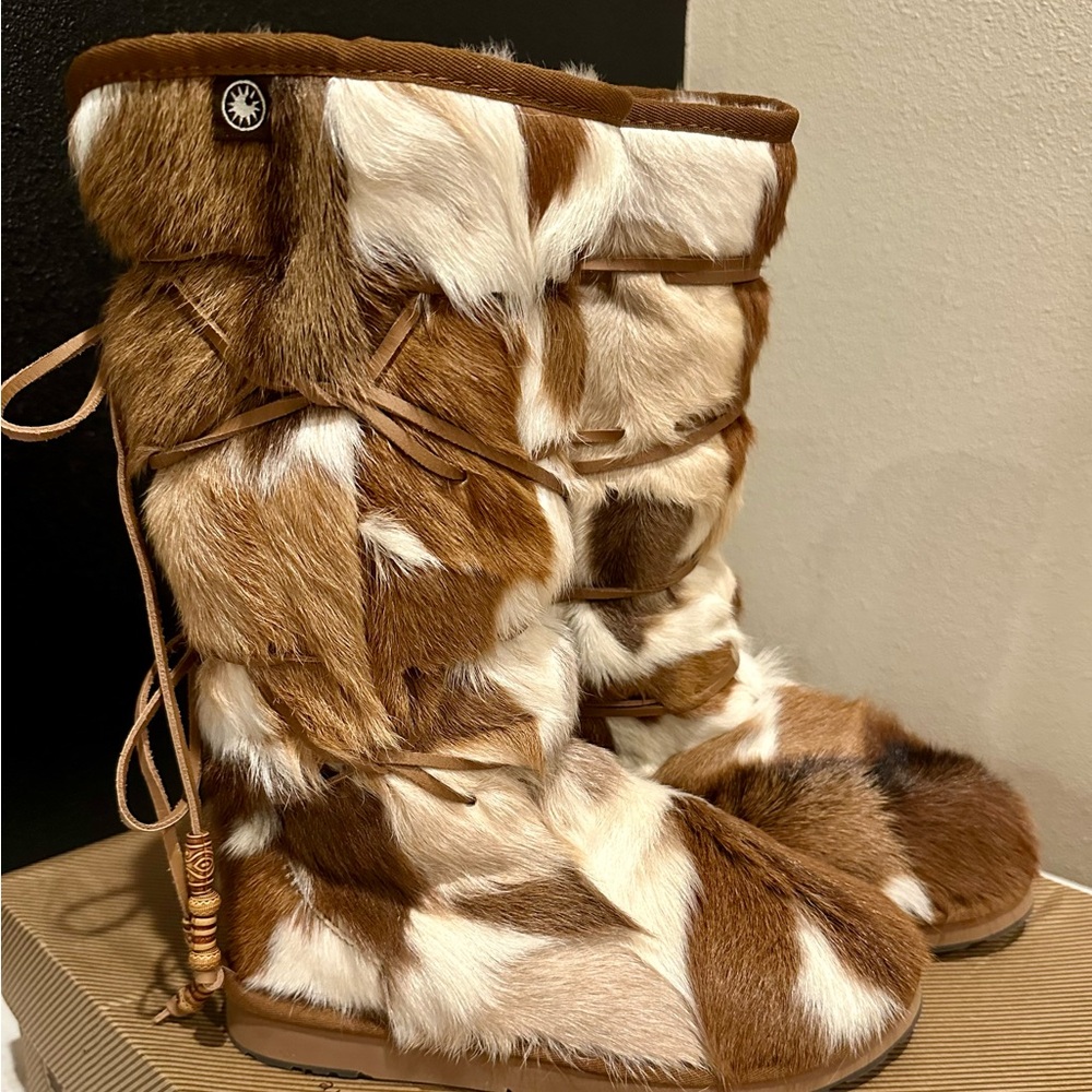 AU & MU Stylish Women's Fur Boots